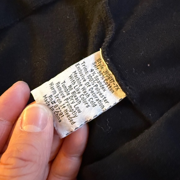 Johnny Was Embroidered Black Women's Leggings - Picture 5 of 7